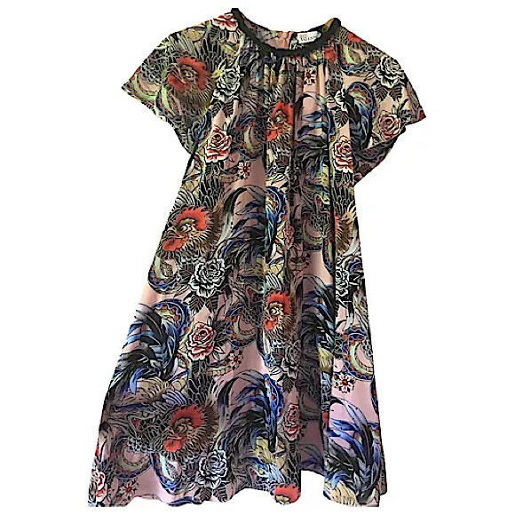 RED Valentino Dresses & Skirts - Red Valentino Abito GS7 Petal silk floral Braid Collar rrovpad65sjb/gs7 dress
